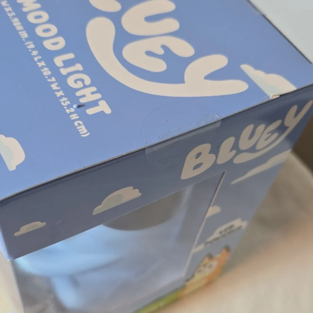 Bluey LED Mood Light Night Light Battery Powered 4hr Timer 3.7x4.2x6in Kids